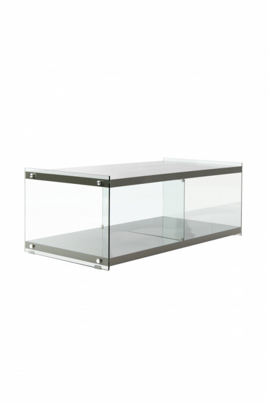 Comoda TV din sticla temperata Elementary Gri 120 cm