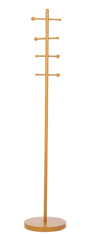 Cuier Camryn din oțel, vopsit epoxidic, ocru, diametru 35 cm, înălțime 181.5 cm