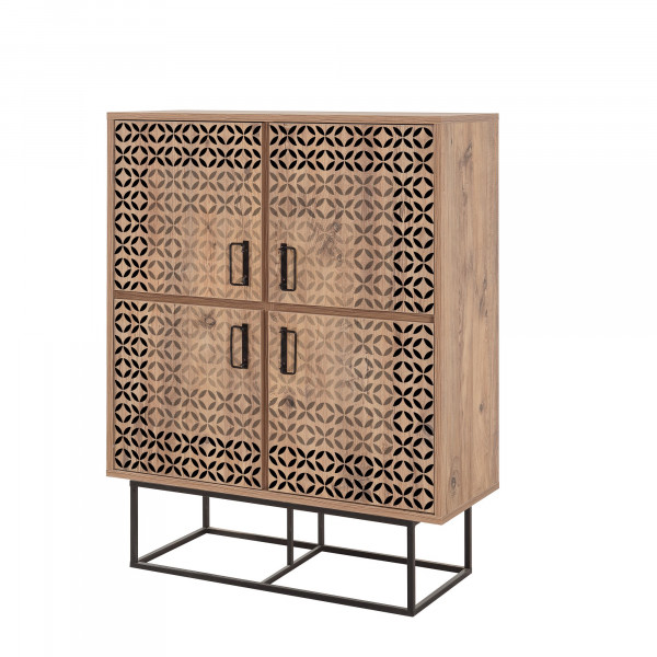 Dulapior din pal melaminat cu model Quantum Solo pin 93x115x36 cm