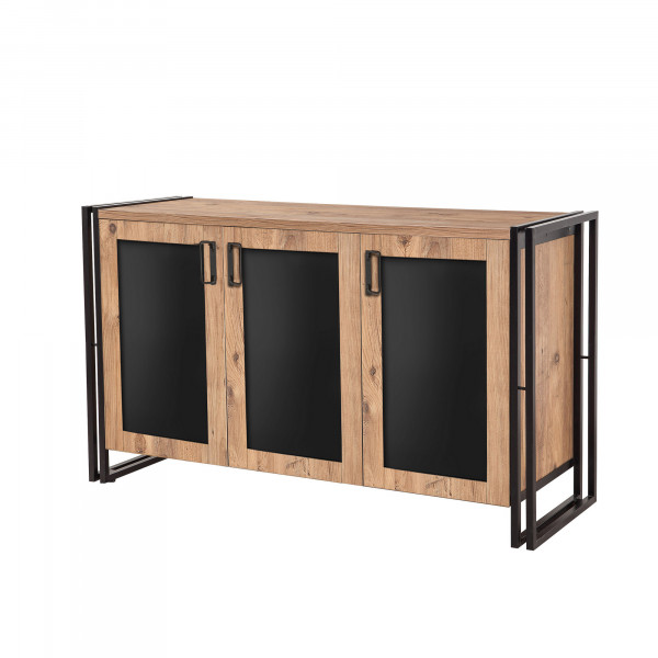 Servanta din pal melaminat Arcas Freda pin 140x 80x 45 cm