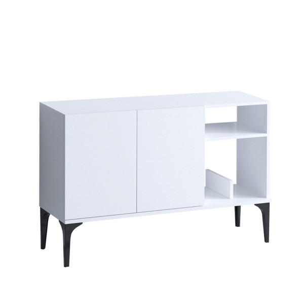 Servanta din pal melaminat Galaxy alba 120x80x40 xm