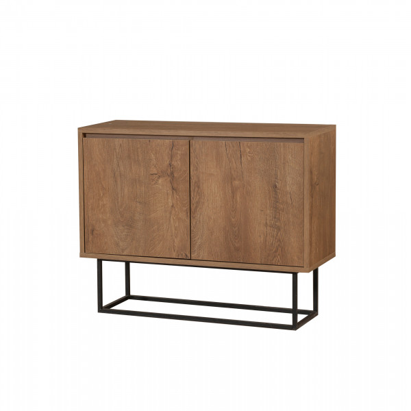 Servanta din pal melaminat Zuri nuc 90x72x36 cm