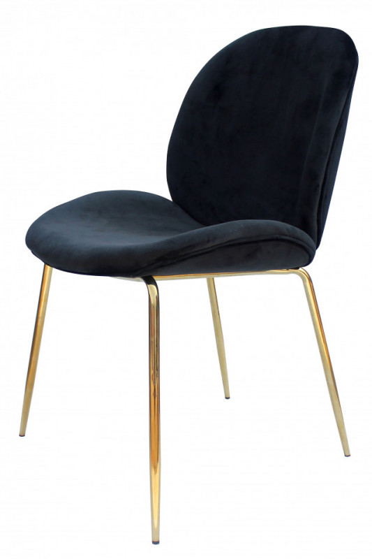 Set 2 scaune tapitate Charlize negre