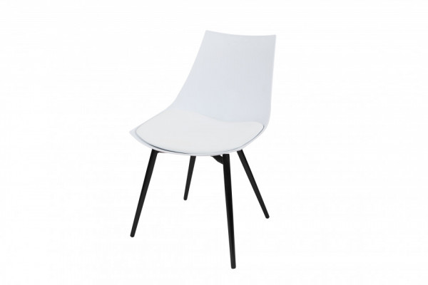 Set 4 scaune Dakota alb/negru