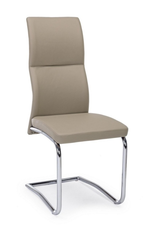 Set 4 scaune Thelma din piele ecologica taupe