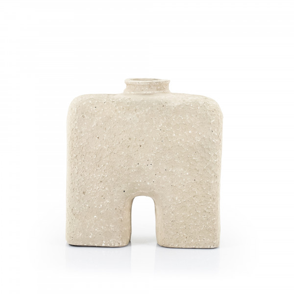 Vaza de ceramica Arca mica bej 32 cm