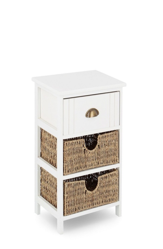 Comoda Sierra este o piesă de mobilier practică și elegantă, ideală pentru organizarea spațiului în dormitor, hol sau living. Cu un design distinctiv, aceasta combină structura solidă din lemn de Paulownia cu detaliile de împletitură din hârtie de pe sert