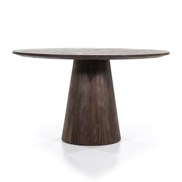 Masa rotunda dinlemn de mango Aron 130x76 cm maro