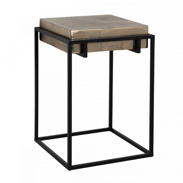 Masuta de cafea patrata din metal Calloway 61x42x42 cm aurie