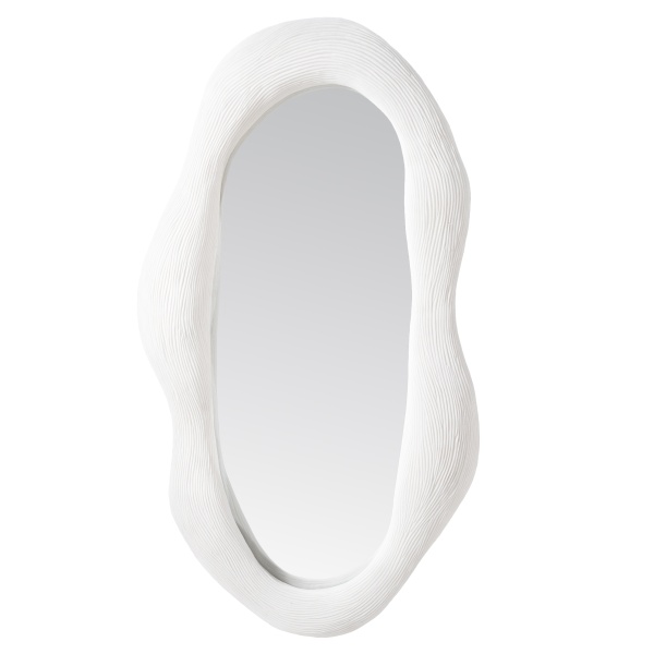 Oglinda ovala Alia alba 103 cm