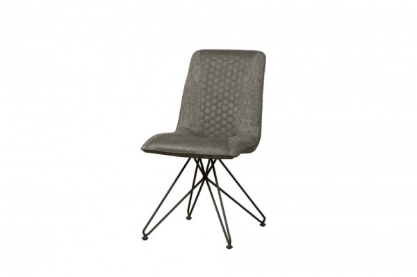 Scaun tapitat Capri Vintage gri