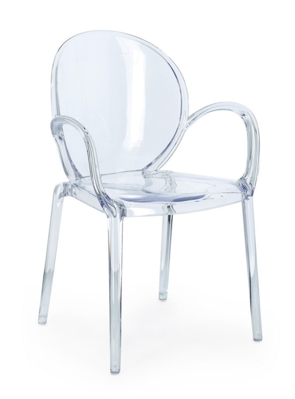 Set 4 scaune Camilla din policarbonat transparente