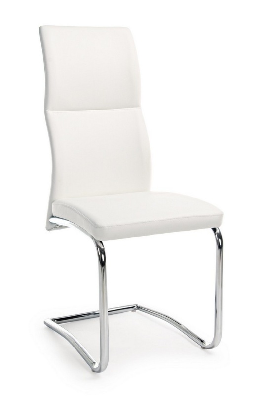 Set 4 scaune Thelma din piele ecologica albe