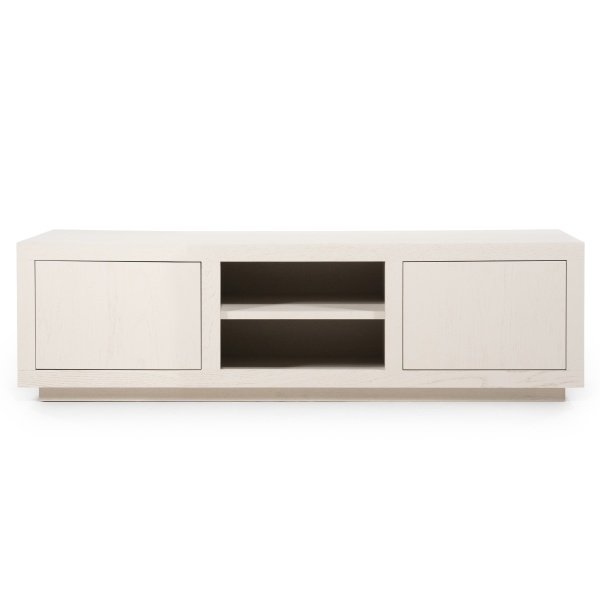 Comoda TV Helsinki din lemn de stejar taupe 160 cm