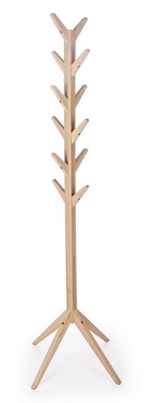 Cuier Daiki Slim, din lemn de stejar, natur, 60x60x169 cm