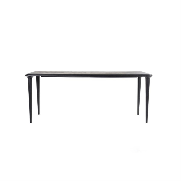 Masa dreptunghiulara din lemn de mango Jiska 250x100 cm neagra