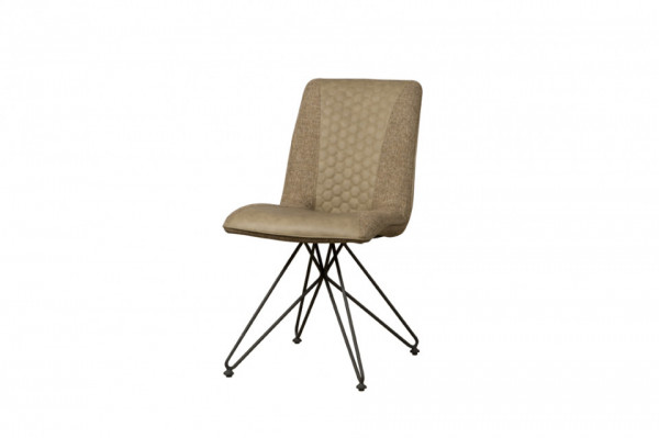 Scaun tapitat Capri Vintage maro