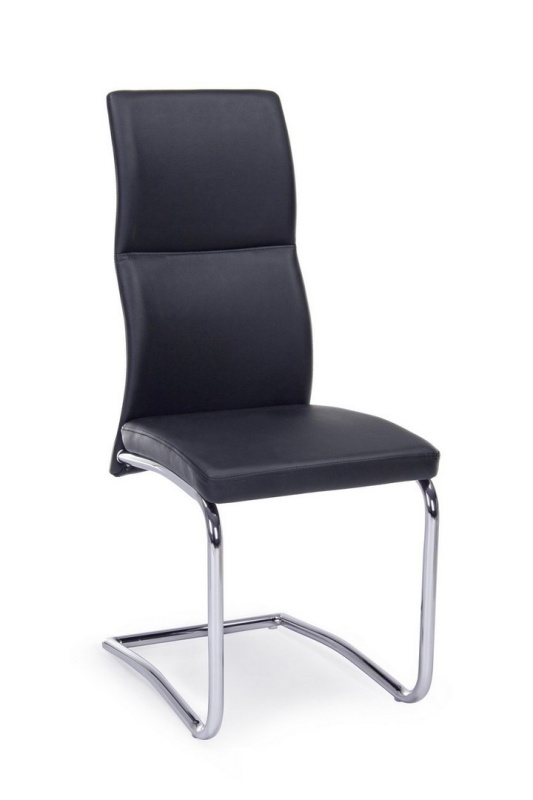 Set 4 scaune Thelma din piele ecologica negre