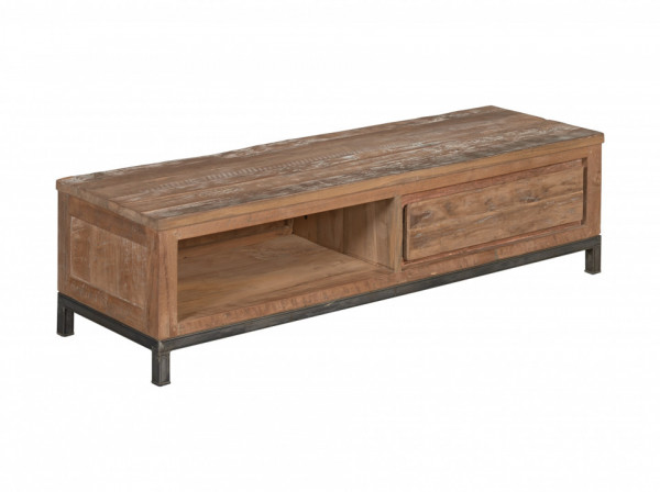 Comoda TV din tec reciclat 140 cm
