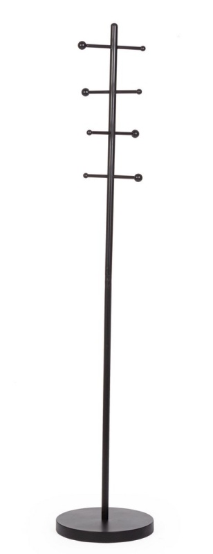 Cuier Camryn din oțel, vopsit epoxidic, negru, diametru 35 cm, înălțime 181.5 cm