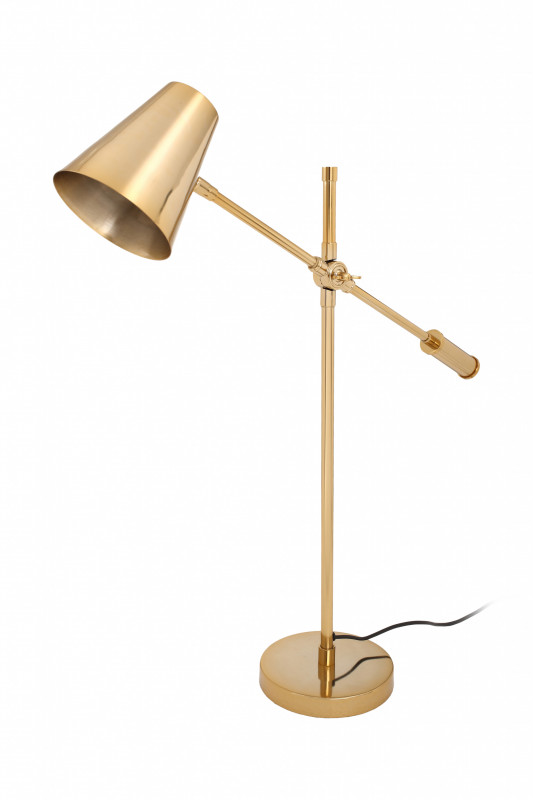 Lampa de birou din otel/alama/ fier Celeste, auriu, un bec