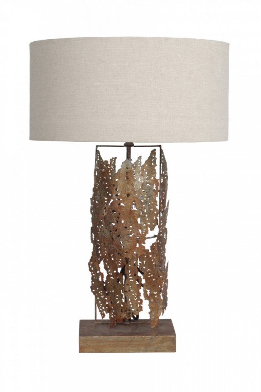 Lampa decorativa din fier/aluminiu/bumbac Impression Small aurie, un bec