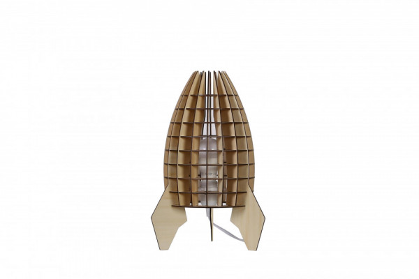 Lampa decorativa din lemn Aviator bej, un bec