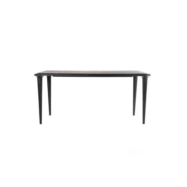 Masa dreptunghiulara din lemn de mango Jiska 160x90 cm neagra