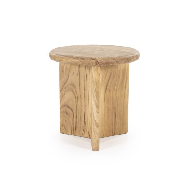 Masuta de cafea din lemn de acacia Leoti nature 45 cm