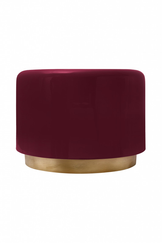 Masuta de cafea rotunda din fier 51,5x51,5x43 cm burgundy