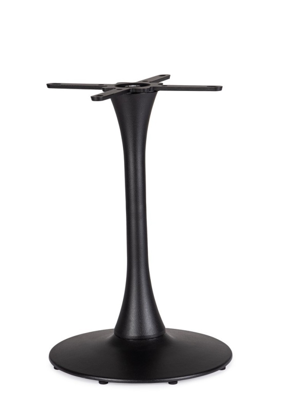 Bază de masă Freya, din fontă și oțel, vopsit electrostatic negru, diametru 53 cm, înălțime 72 cm