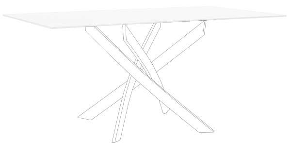 Blat din sticlă masă dining Modern, 160x90 cm