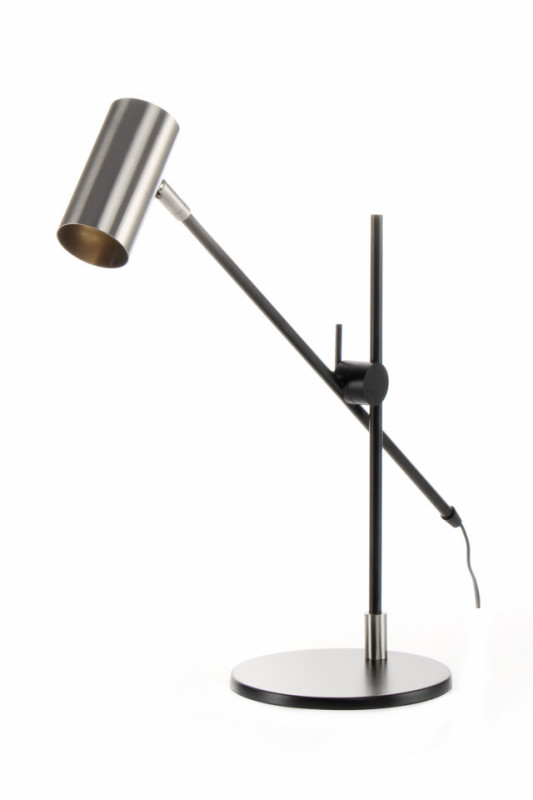 Lampa decorativa din fier Target argintie / neagra, un bec