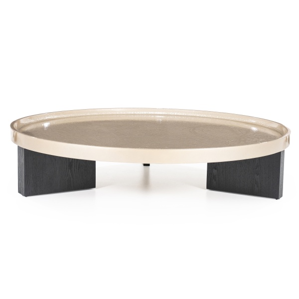 Masuta de cafea Mayson din MDF stejar bej 120x25 cm