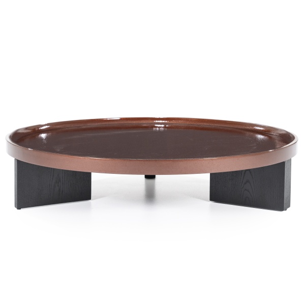 Masuta de cafea Mayson din MDF stejar rosu 120x25 cm