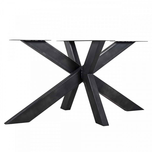 Picior pentru masa din fier Industrial Spider negru 75 x 155 x 100 cm