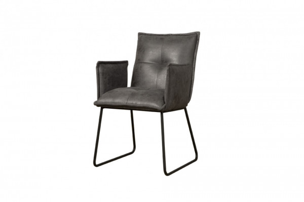 Scaun piele artificiala Seda gri