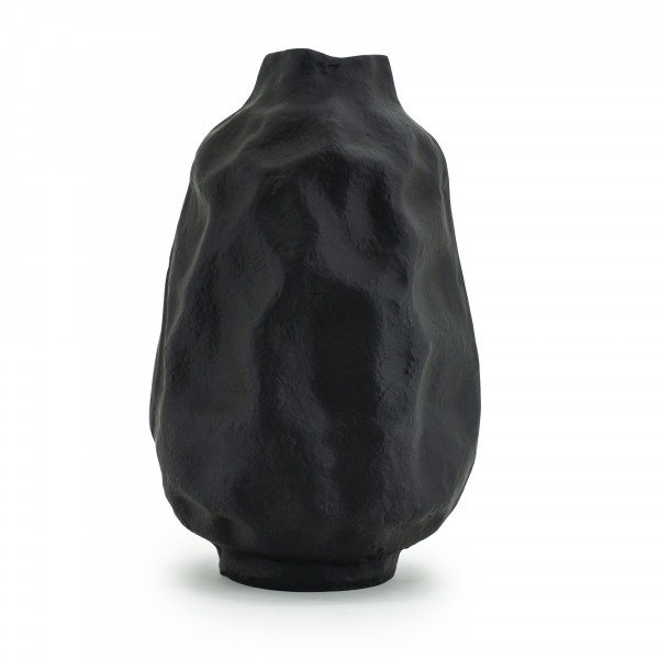 Vaza de aluminiu Dent mare neagra 37 cm