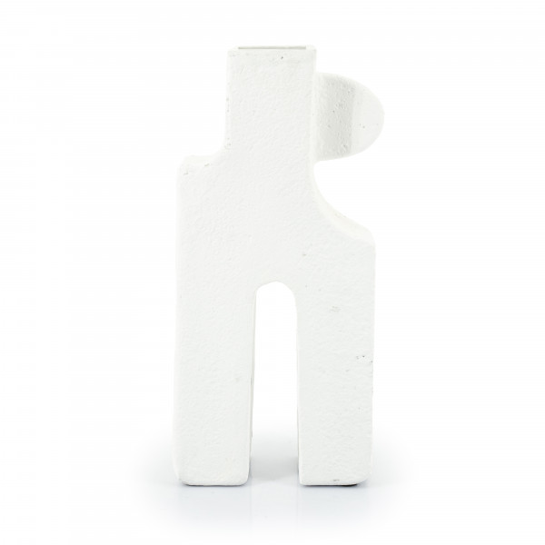 Vaza de ceramica Trib mare alba 54 cm