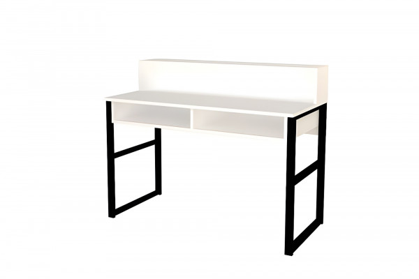 Birou din pal melaminat Zakkum alb 120 cm
