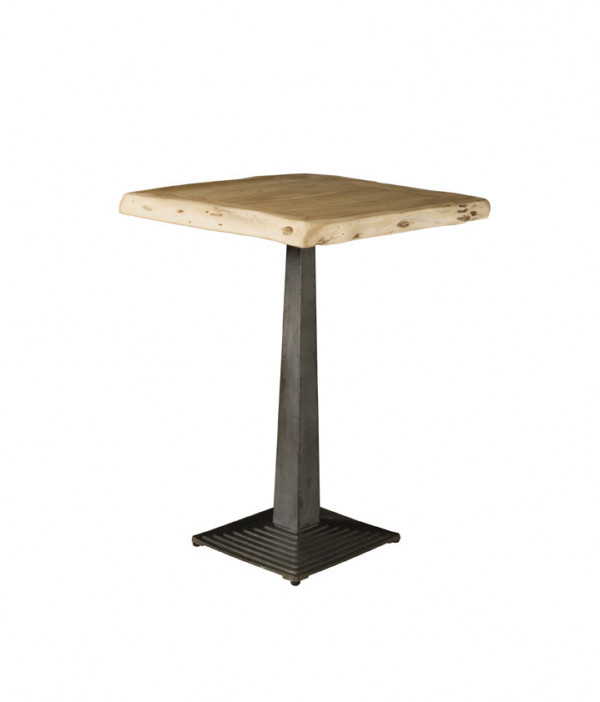 Masa de bar patrata din lemn 80x80x105 cm maro