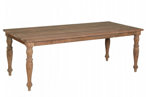 Masa dreptunghiulara din lemn de tec reciclat 240x100x78 cm maro