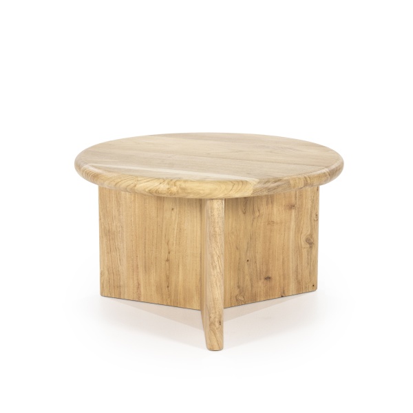 Masuta de cafea din lemn de acacia Leoti nature 60 cm