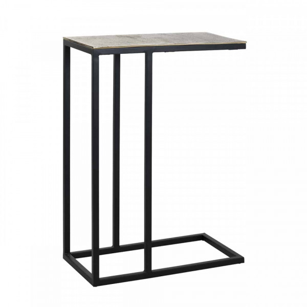 Masuta de cafea dreptunghiulara din metal Calloway 54x29x54 cm aurie