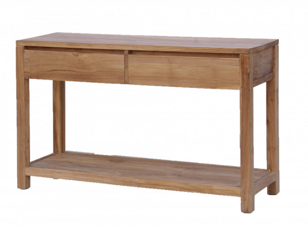 Servanta din lemn cu 2 sertare 130x38x75 cm maro