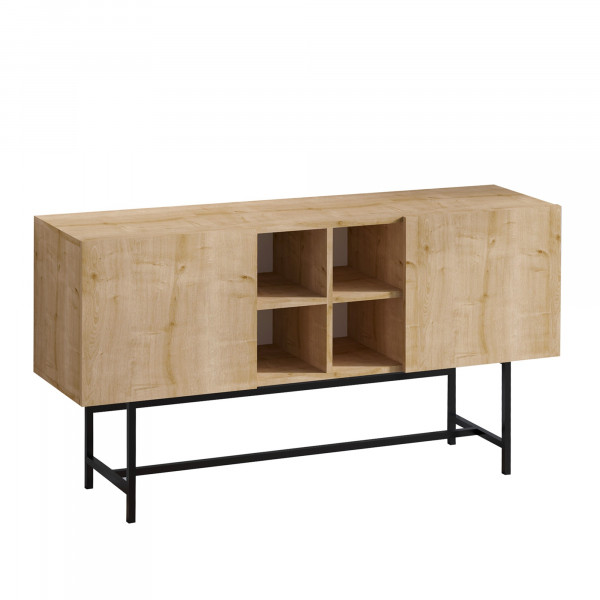 Servanta din pal melaminat Flory stejar 150x80x40 cm