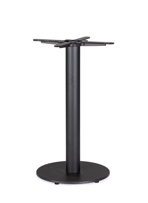 Bază de masă Ecate, din fontă și oțel, finisaj negru vopsit electrostatic, diametru 40 cm, înălțime 72 cm