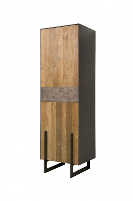 Dulap din tec reciclat - usa pe dreapta 57x182 cm