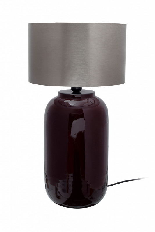 Lampa decorativa din fier Art Deco, mov/argintiu, un bec