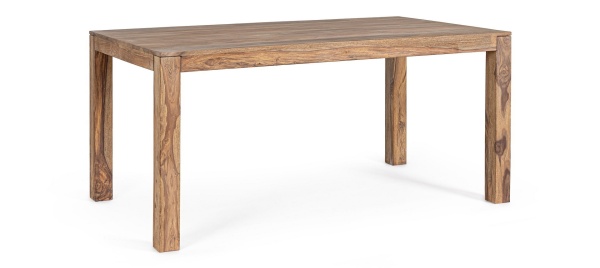 Masă dining Nartan, 6 persoane, stil nordic, din lemn de sheesham, 160x90x76 cm